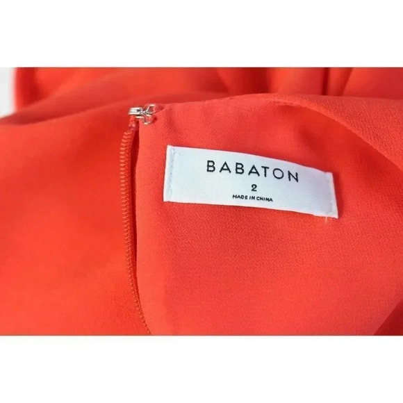 ladies BABATON Red dress size 2 - Picture 5 of 5
